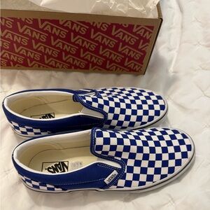 Vans Classic Slip-On Checkerboard Shoes Youth Size 6.5 New